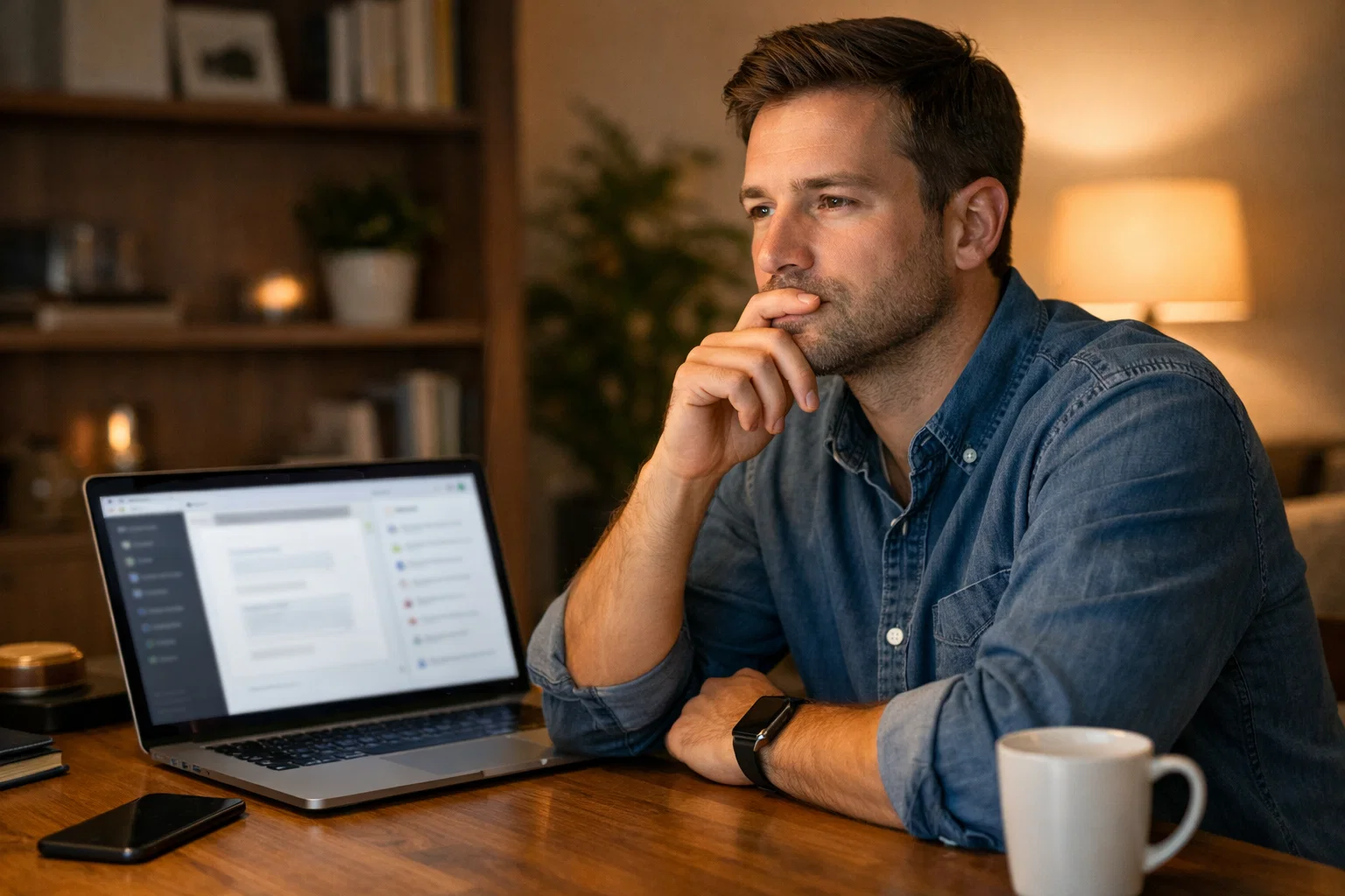 Personne réfléchissant devant un ordinateur affichant des options de paris en ligne