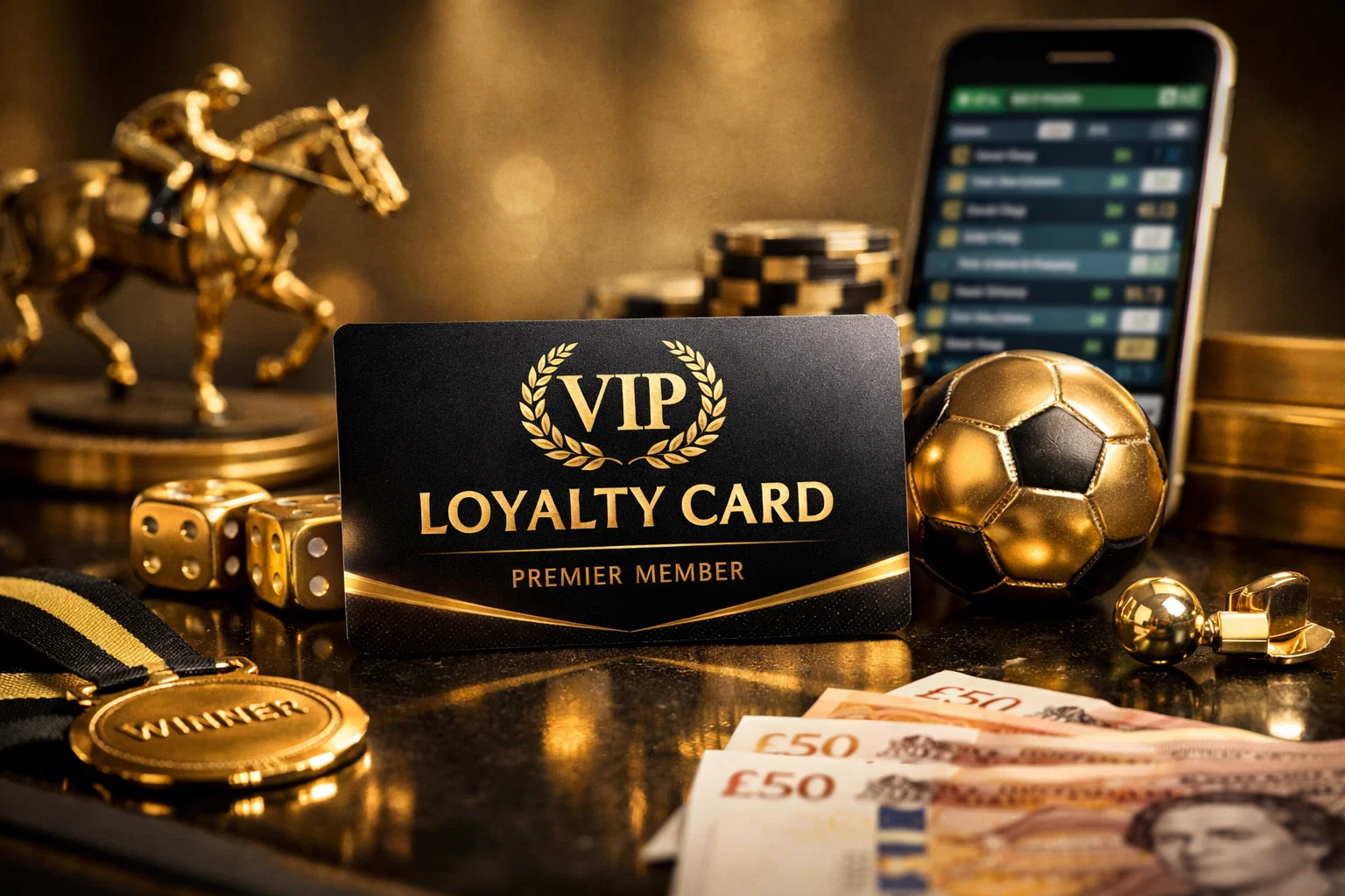 Carte de fidélité et récompenses de bookmaker britannique