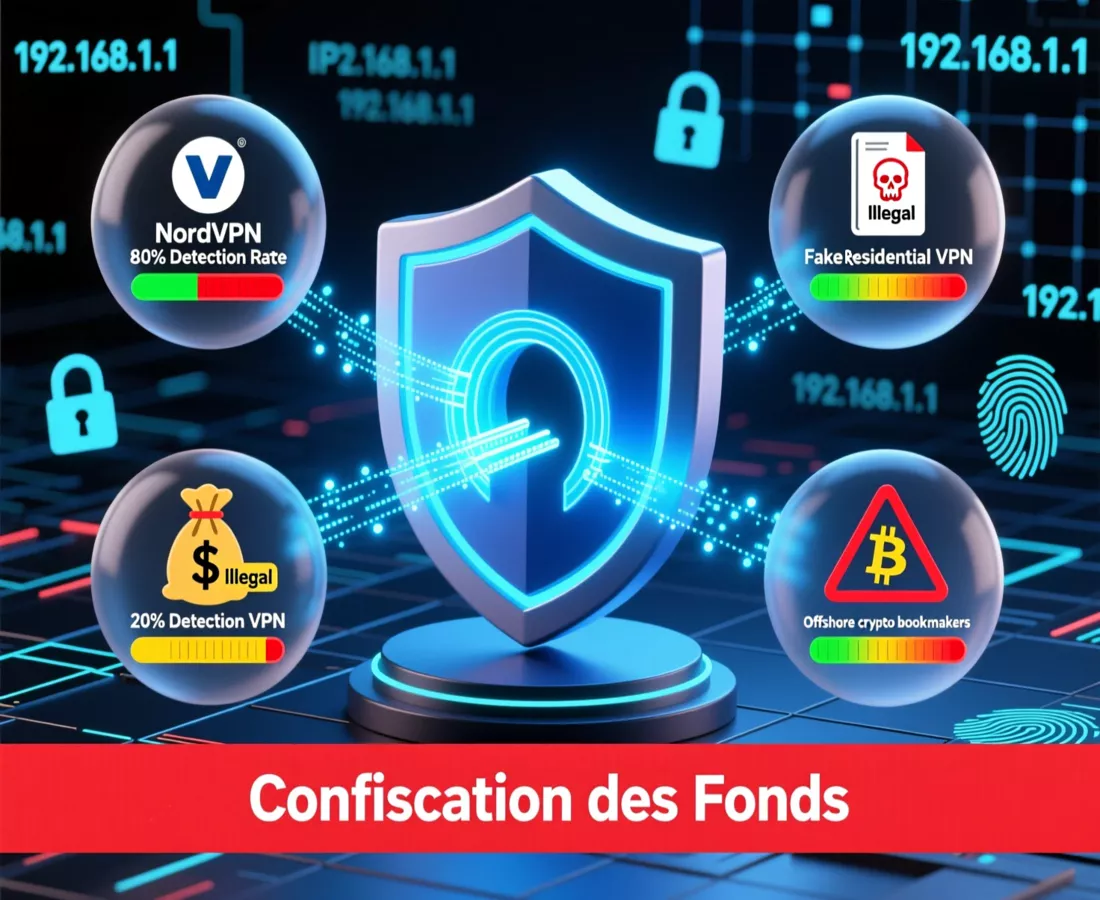 Méthodes de contournement VPN pour bookmakers UK - efficacité et risques de confiscation
