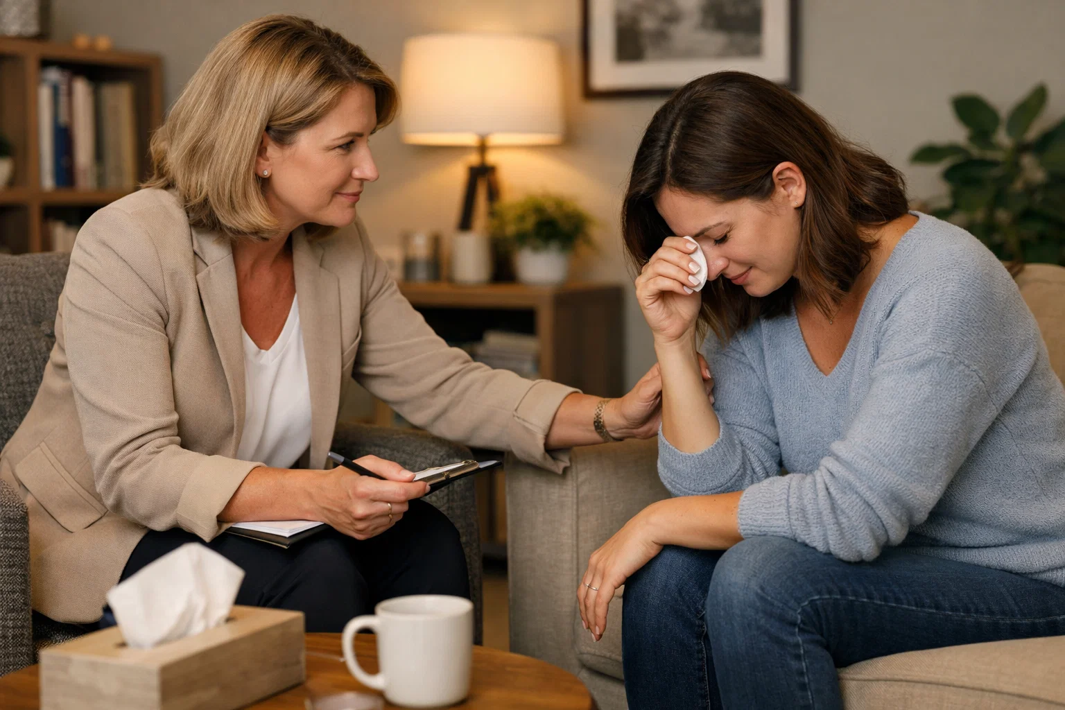 Personne recevant du soutien et des conseils pour le jeu responsable