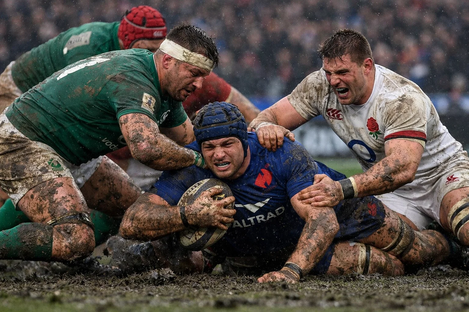 Action de jeu lors d'un match du Tournoi des Six Nations